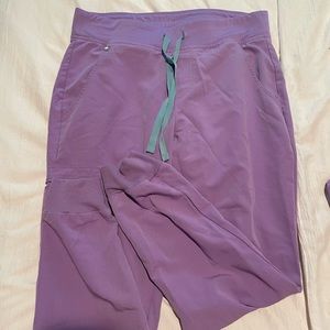 FIGS Zamora PETITE pants lilac dawn size Small
